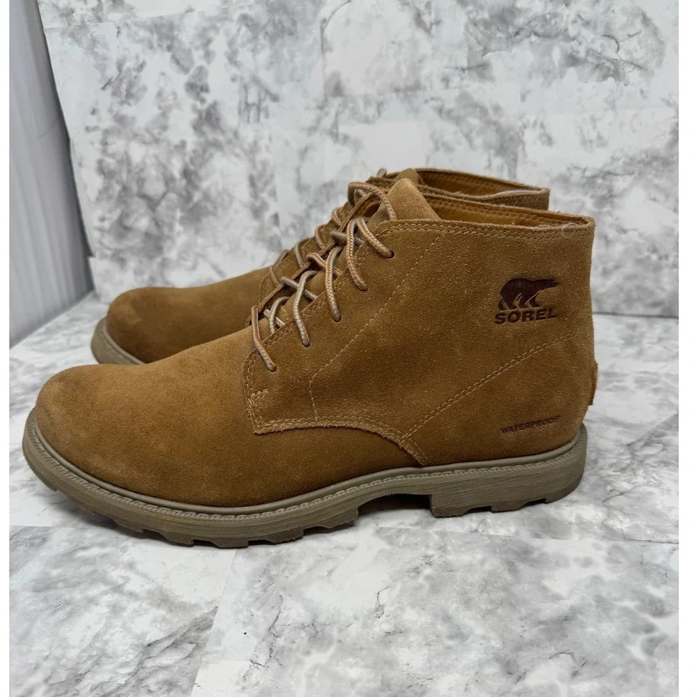Sorel Madson Chukka Waterproof Suede Boots‎ Mens 9 Brown NM2560-225
